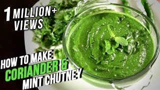 How To Make Coriander Mint Chutney  Easy Recipe By Ruchi Bharani  Basic Cooking [upl. by Enined663]