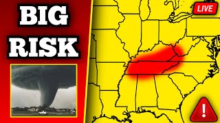 The Violent EF2 Tornado In Deer Lodge Tennessee As It Occurred Live  2625 [upl. by Akimaj]