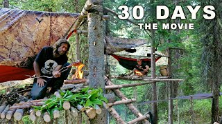 Ovens 30 Day Survival Challenge THE MOVIE Canadian Rockies [upl. by Rahcir6]