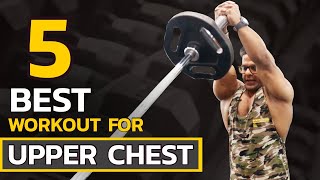 How to Get Bigger Upper Chest  5 Best Upper Chest Workout  Yatinder Singh [upl. by Alra588]