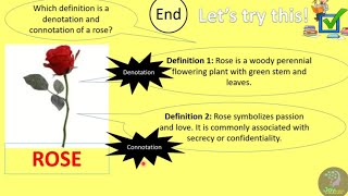 Denotation vs Connotation Word Meanings Common Core State Standard RL4 [upl. by Llecrad]