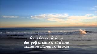 La Mer  Francoise Hardy HD HQ with French lyrics [upl. by Ramedlab478]