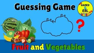 English Vocabulary Games For Kids  Fruit and Vegetables Vocabulary [upl. by Waterman]