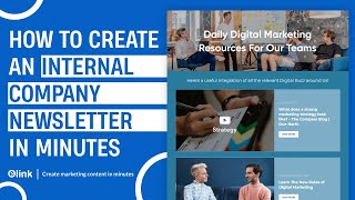 How to Create an Internal Company Newsletter  Tutorial [upl. by Aserehtairam33]