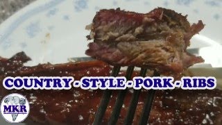 COUNTRY STYLE PORK RIBS On My Pit Boss Pro Series 1100  Man Kitchen Recipes [upl. by Zita]