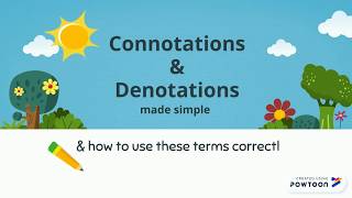 Easy Connotation and Denotation English Language Examples [upl. by Leff]