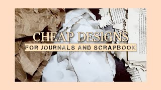 DIY Cheap and Recycled Designs for Journals and Scrapbooks  Vintage [upl. by Odirfliw]