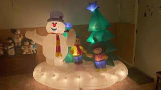 AUDIO TRACK Gemmy PROTOTYPE Frosty The snowman Light Show Inflatable [upl. by Deutsch]