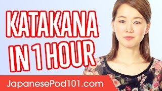 Learn ALL Katakana in 1 Hour  How to Write and Read Japanese [upl. by Fuhrman]