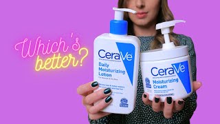 CERAVE MOISTURIZER 💦 LOTION or CREAM Which’s Better [upl. by Ardeid]