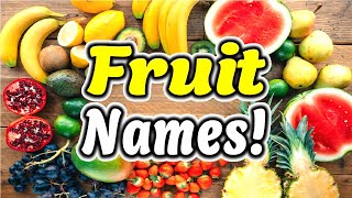 Fruit Names in English with pictures 36 Popular Fruits  ForB English Lesson [upl. by Henden]