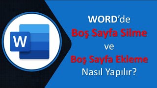 WORD’de Boş Sayfa Silme ve Boş Sayfa Ekleme Nasıl Yapılır [upl. by Laynad552]