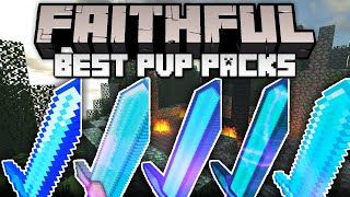 TOP 5 Best Faithful PvP Texture Packs • BedrockJavaMCPE [upl. by Reitman]