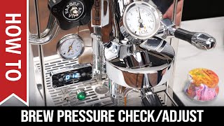 How To Espresso Brew Pressure Check amp Adjustment [upl. by Ttezzil]