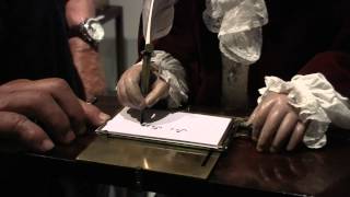 Jaquet Droz The Writer Automaton From 1774 In Action Inspired Hugo Movie [upl. by Keffer]