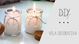 Como fazer vela Decorativa Aromatizada Caseira [upl. by Onej]