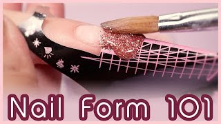 How to Apply Acrylic on Nail Forms for Beginners [upl. by Mharg]