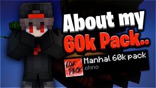 about my 60k pack  hypixel bedwars [upl. by Jarrid]