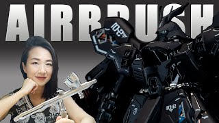 Airbrush Basics 03 How to Airbrush Paint Gunpla [upl. by Harragan]