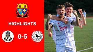 Caerleon 05 Cwmbrân Town  Gwent FA Senior cup  Quarter final highlights [upl. by Nyrret]