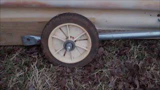 Make Retractable Wheels For A Chicken Tractor [upl. by Yraht]