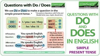 Do and Does in English  Simple Present Tense Questions [upl. by Lidia]