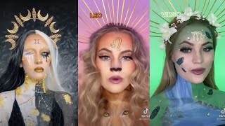 Zodiac Makeup Challenge Compilation 🔮  Zodiac tiktok compilation 2021 [upl. by Callida654]