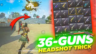 ALL GUN HEADSHOT TRICK FREE FIRE ONE TAP HEADSHOT SETTING⚙️ [upl. by Maffa]