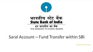 SBI Corporate Internet Banking Saral Funds Transfer within SBI Video Created as on September 2016 [upl. by Yatnoed]