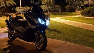 Tmax 530 Iron Max Akrapovic Malossi Walk Around [upl. by Raasch850]