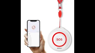 ENGLISH Tuya WiFi Smart SOS Emergency Button Alarm for Handicapped Caregiver Pager [upl. by Nuli]