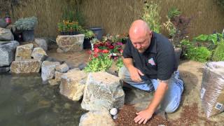 How to build a Fish Pond  Part 20  Pond Edging amp Landscape Borders [upl. by Tound644]